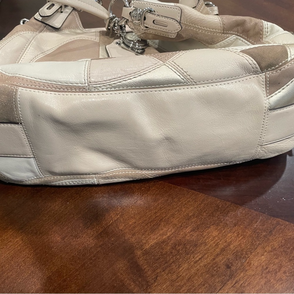 Like New Coach Patchwork Leather Shoulder Bag in … - image 10